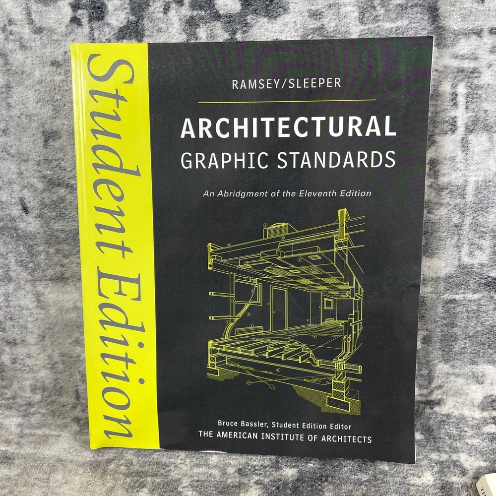 Architectural‎ Graphic Standards Student Edition Ramsey Sleeper Textbook